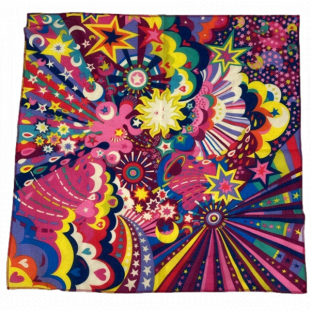 Lush KNOT WRAP FLORAL - Size: 27 1/2” X 28”